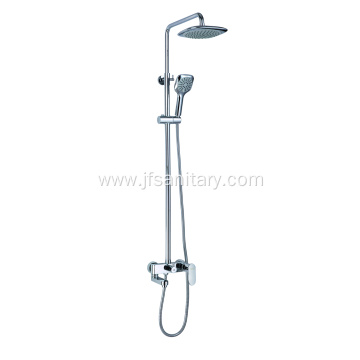 Modern Exposed Pipe Shower System